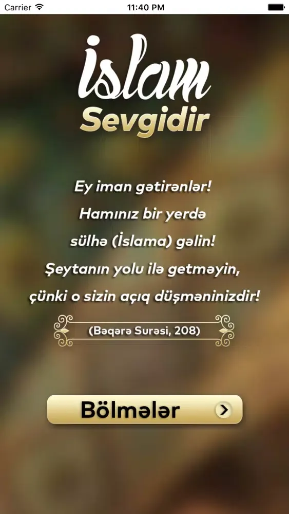 Ảnh chụp màn hình của İslam Sevgidir