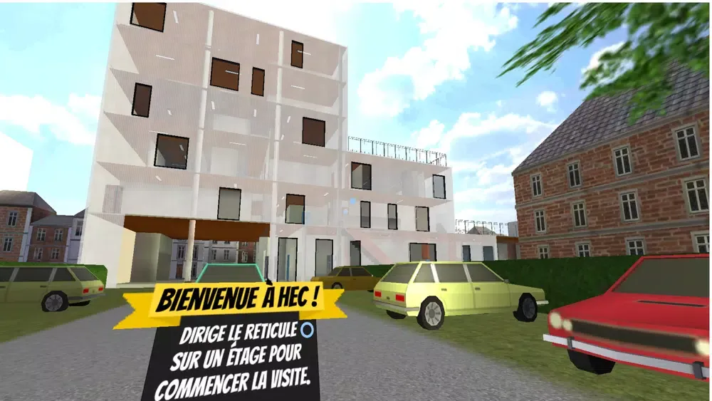 Capturas de tela do HEC Liège VR Tour