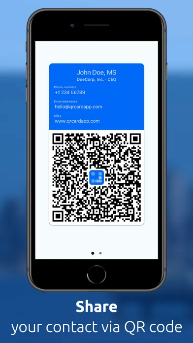 Screenshot di QRcard Enterprise Edition