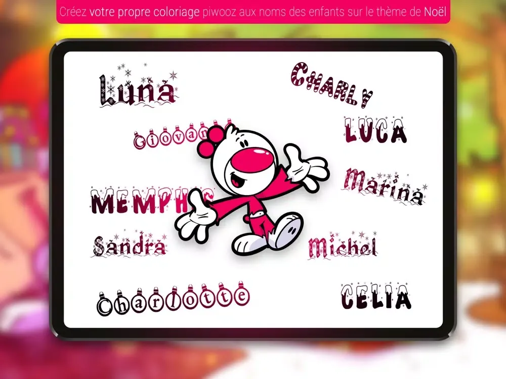 Coloriage personnalisé Piwooz iPad  سکرین شاٹس