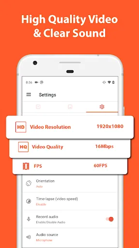 Captures d'écran de Screen Recorder - AZ Recorder