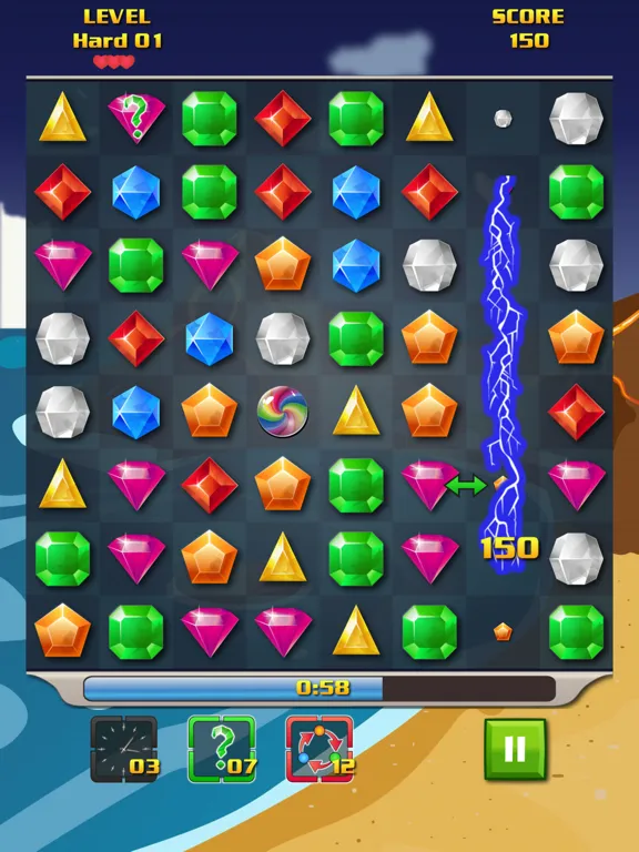 Tangkapan layar Corsair's Jewels Deluxe iPad 