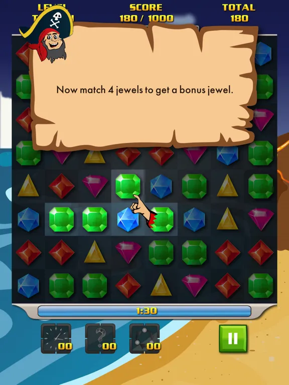 Tangkapan layar Corsair's Jewels Deluxe iPad 