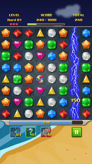 Tangkapan layar Corsair's Jewels Deluxe