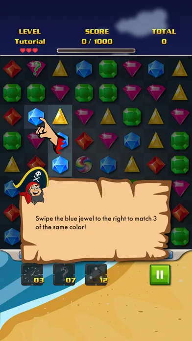 Tangkapan layar Corsair's Jewels Deluxe