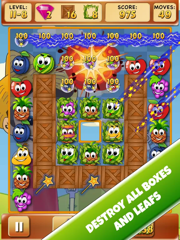 Fruit Dash Match-3 iPad  스크린샷