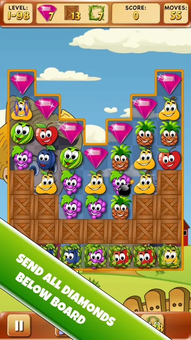 Fruit Dash Match-3 스크린샷