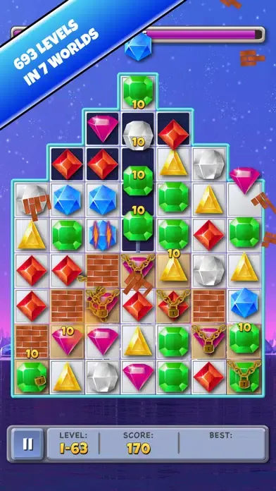 Скриншоты Match 3 Jewels: Diamond Star