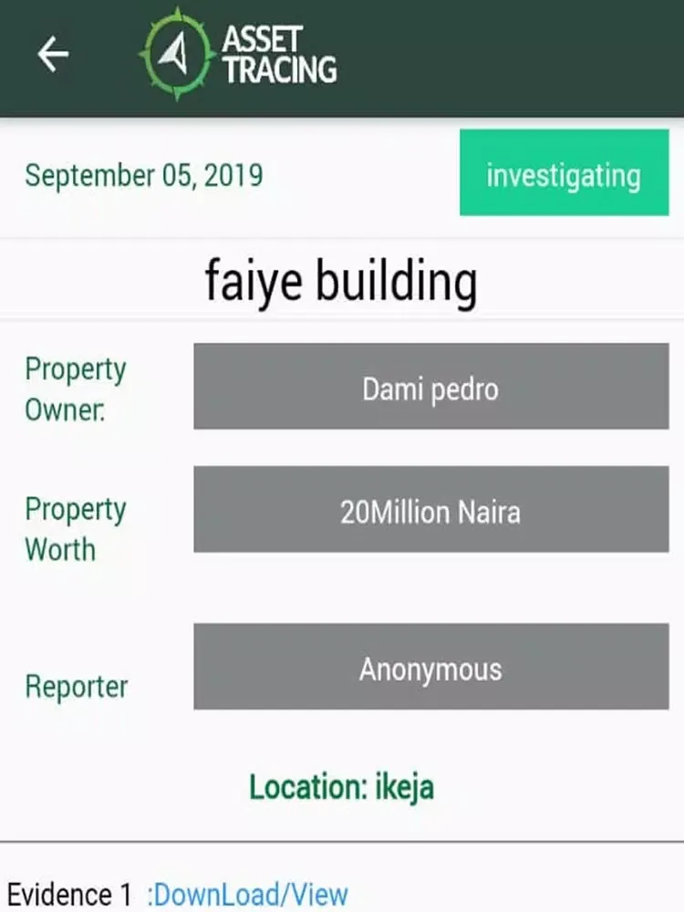 AssetTracing iPad 應用截圖
