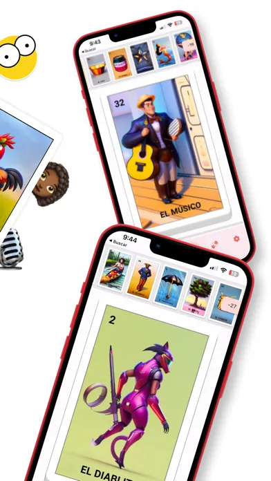 Ảnh chụp màn hình của Baraja lotería mexicana