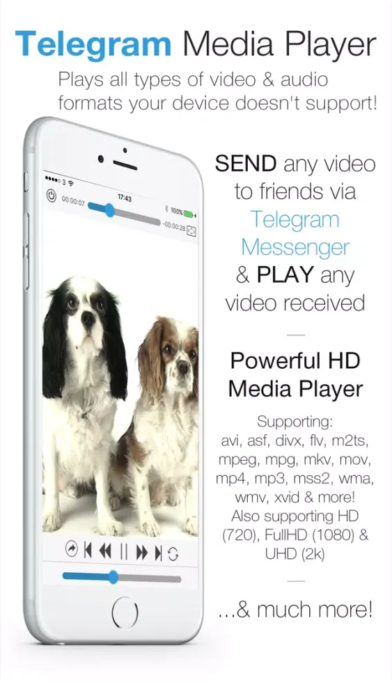 Telegram Player PRO - Media Player for Telegram Messenger স্ক্রিনশট