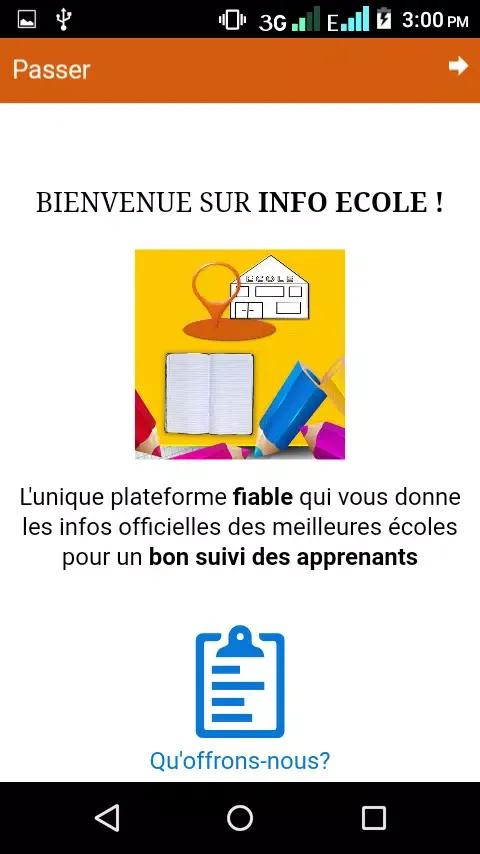 Tangkapan skrin INFO ECOLE