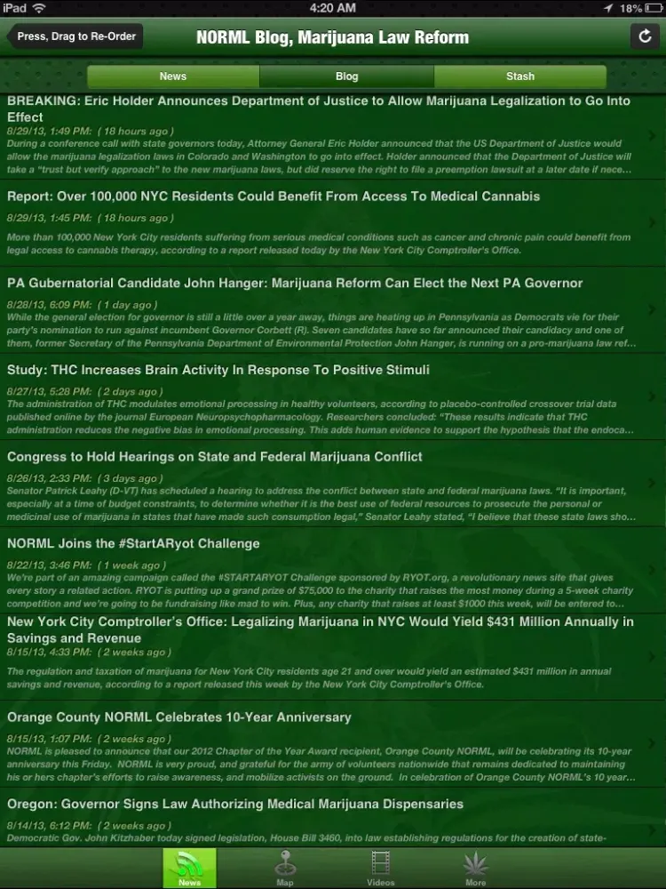 Cannabis News Pro iPad  سکرین شاٹس