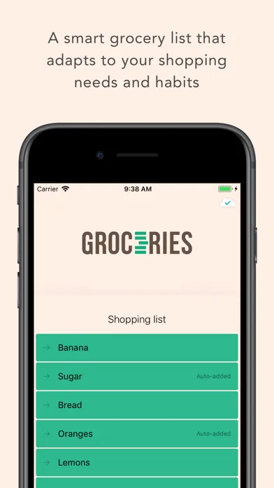 Groceries: a smarter list স্ক্রিনশট