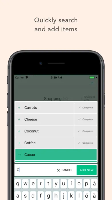 Groceries: a smarter list স্ক্রিনশট