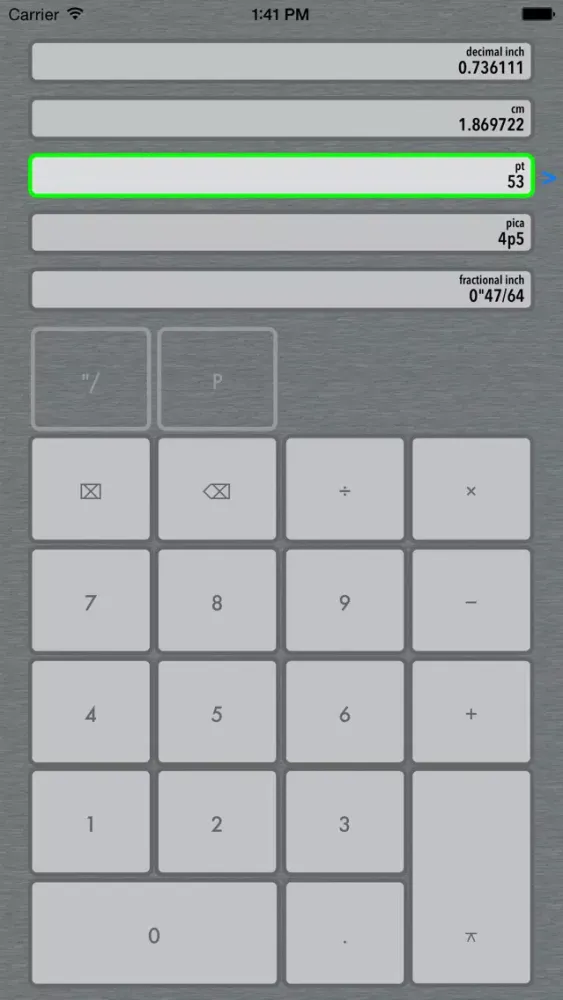 Tangkapan skrin DTP Calc