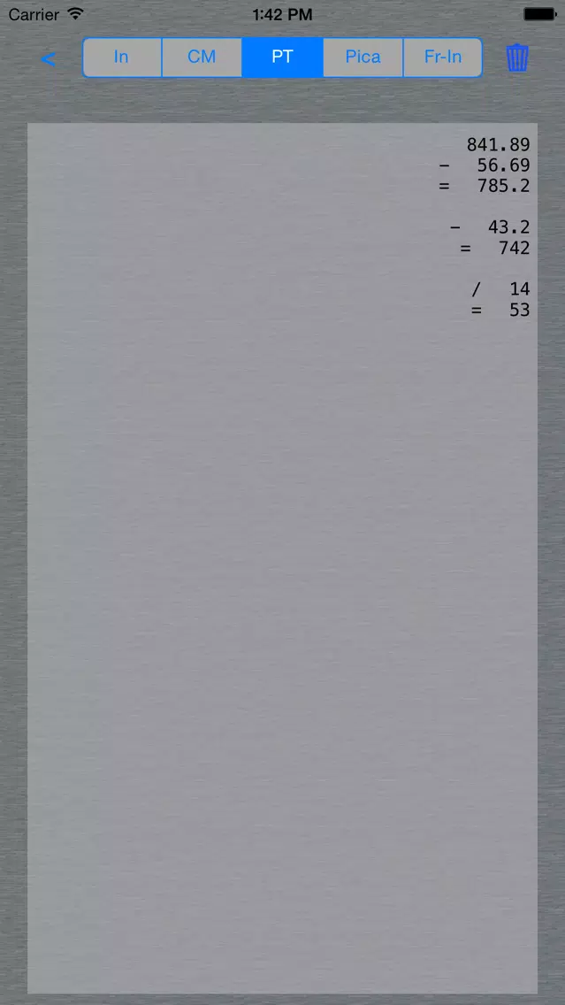 Ảnh chụp màn hình của DTP Calc