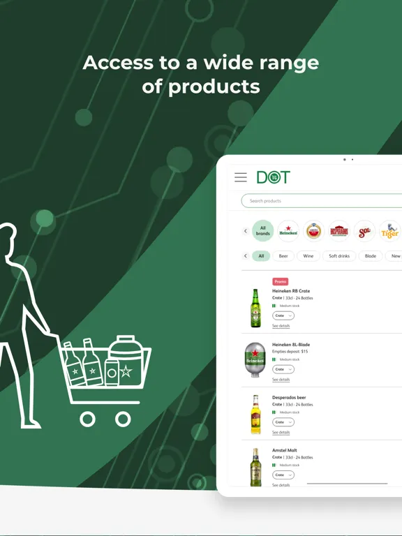 Heineken B2B (DOT) iPad  স্ক্রিনশট