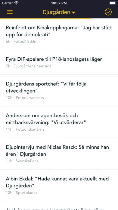 Tangkapan skrin Tolfte Spelaren