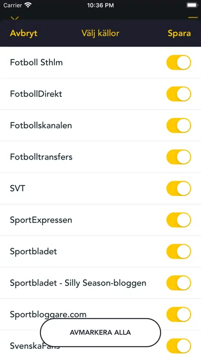 Tangkapan skrin Tolfte Spelaren