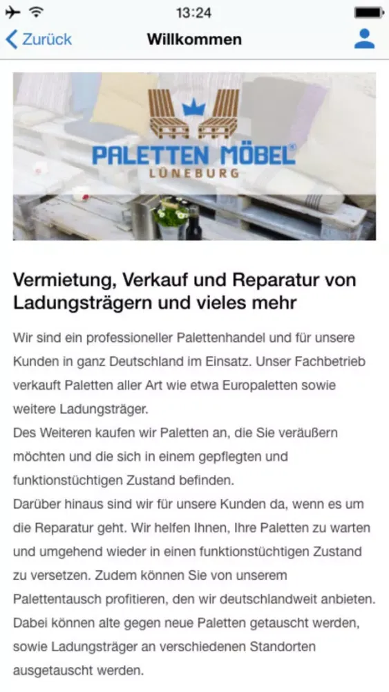 Paletten Möbel Kevin Schild سکرین شاٹس