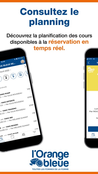 Captures d'écran de l'Orange bleue member
