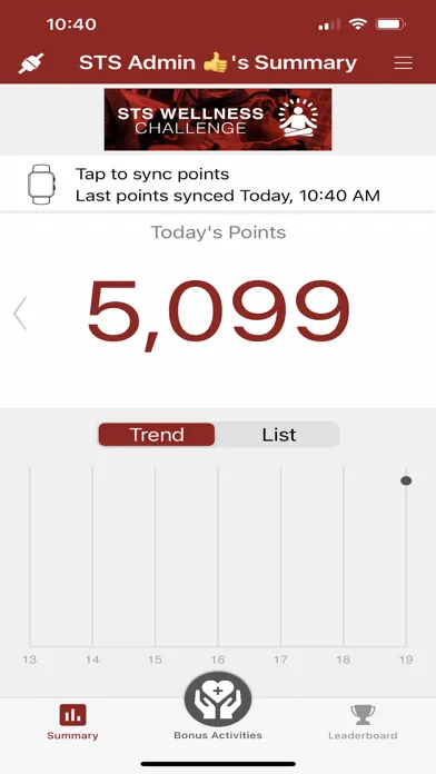 STS Wellness Screenshots