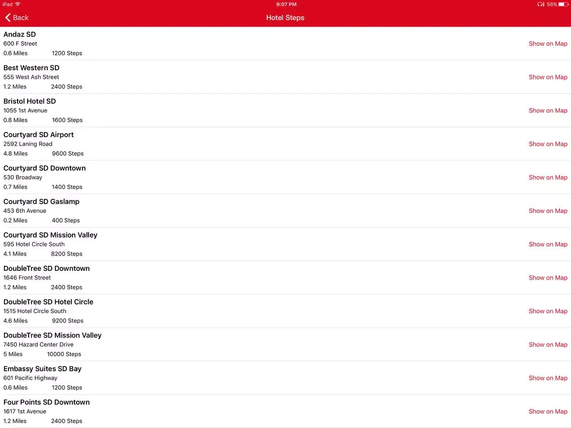 ภาพหน้าจอของ ADA Walking Challenge iPad 