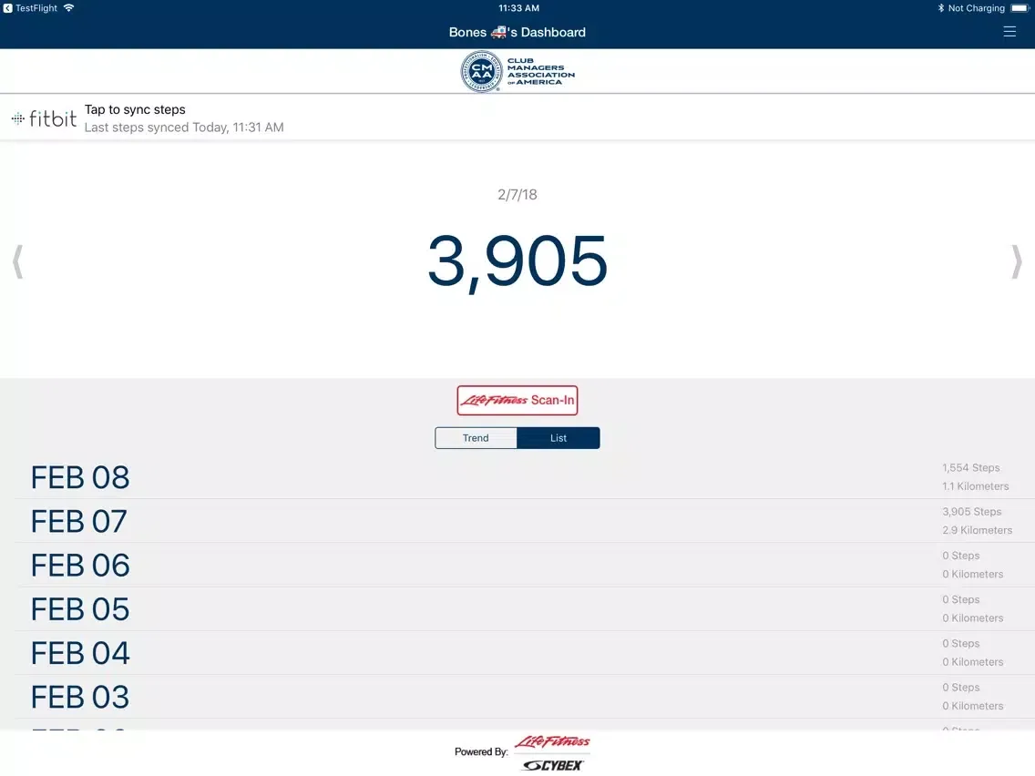 Zrzuty ekranu CMAA Walking Challenge iPad 