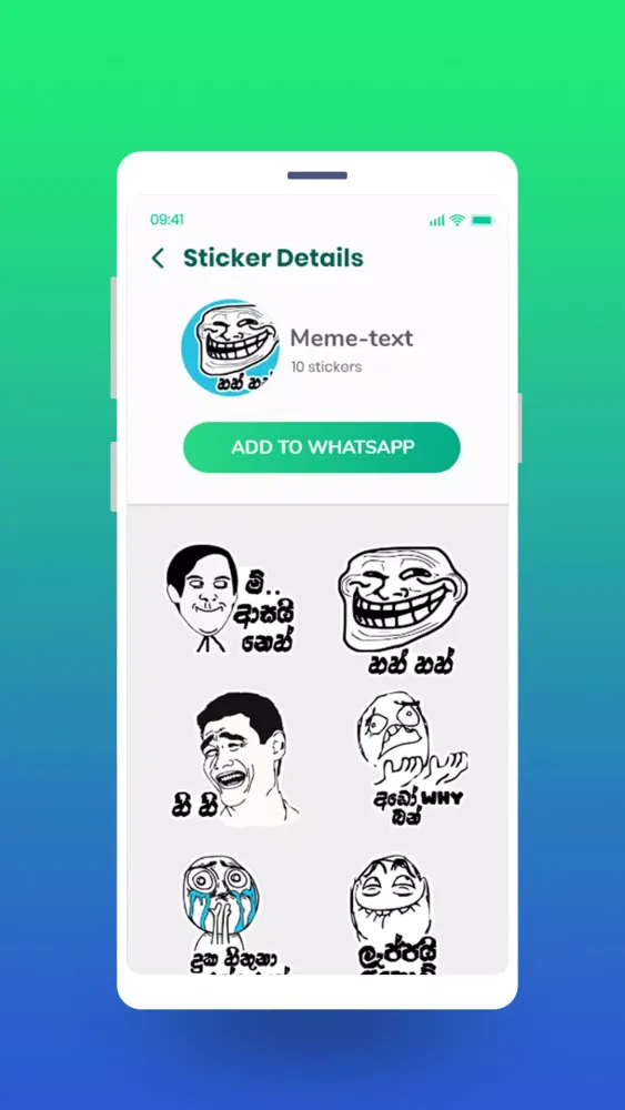Sinhala Stickers for WA-Hela Screenshots