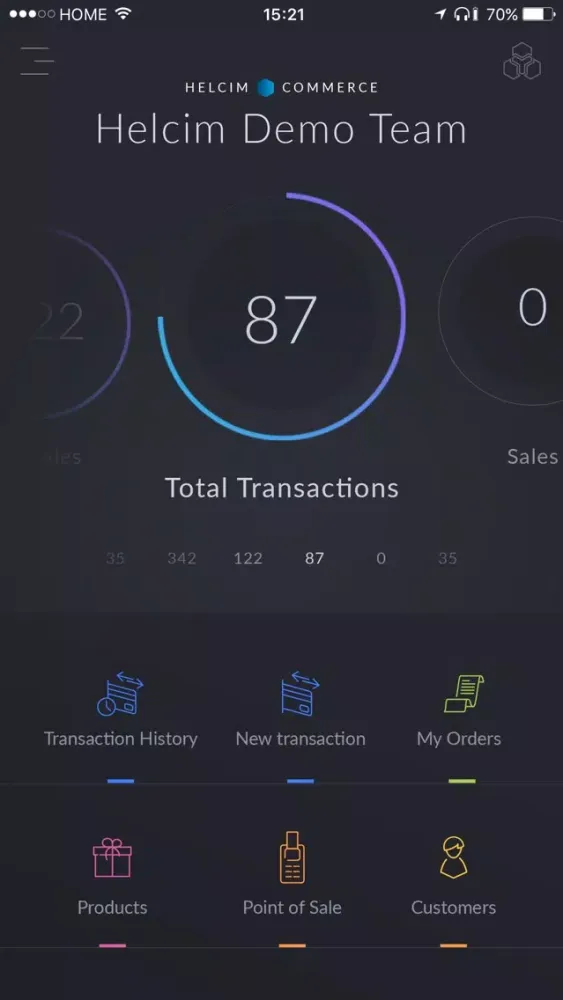تصاویر Helcim Commerce Mobile