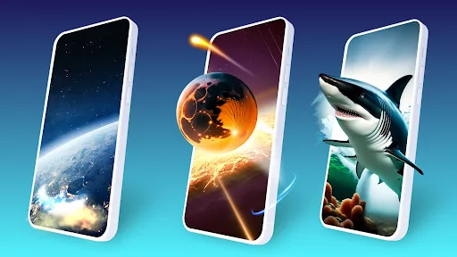 Tangkapan skrin Parallax 3D Live Wallpapers