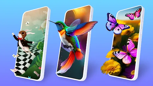 Tangkapan skrin Parallax 3D Live Wallpapers