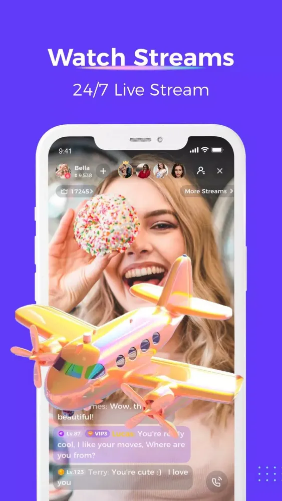 Ảnh chụp màn hình của Spark Live