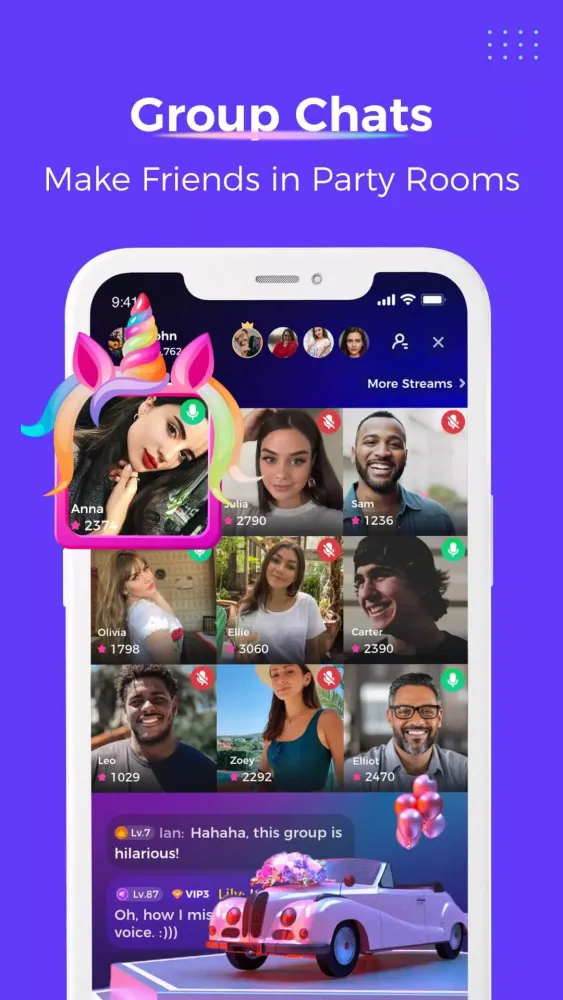 Ảnh chụp màn hình của Spark Live