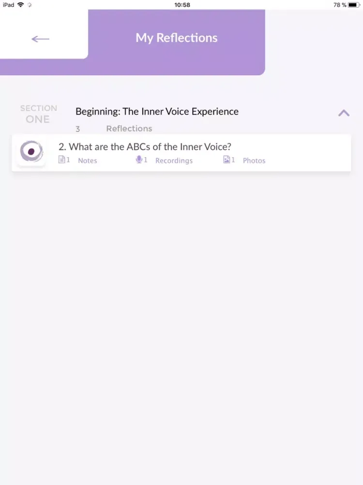 Скриншоты My Inner Voice App iPad 