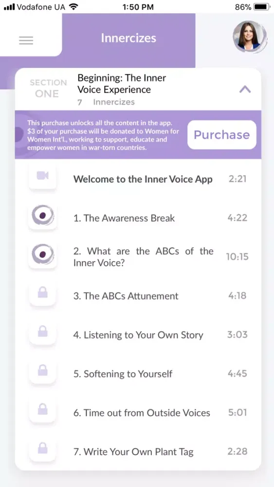 Скриншоты My Inner Voice App