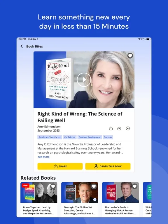 Capturas de pantalla de Next Big Idea: Books in 15min iPad 