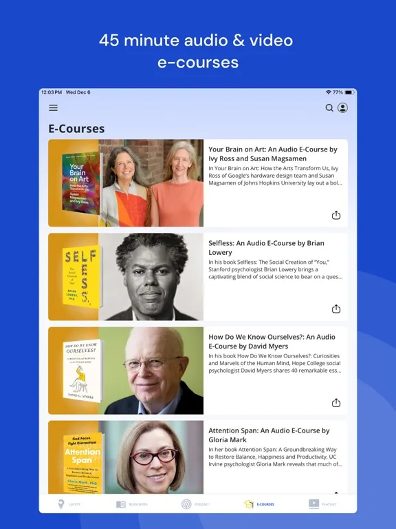 Capturas de pantalla de Next Big Idea: Books in 15min iPad 