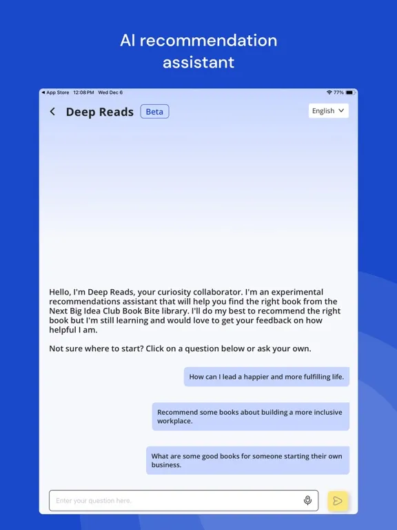 Capturas de pantalla de Next Big Idea: Books in 15min iPad 
