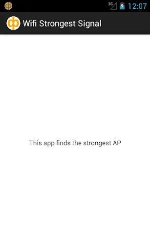 ภาพหน้าจอของ Wifi Strongest signal