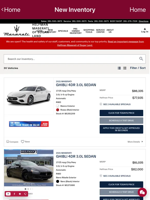 Helfman Imports of Houston iPad  سکرین شاٹس