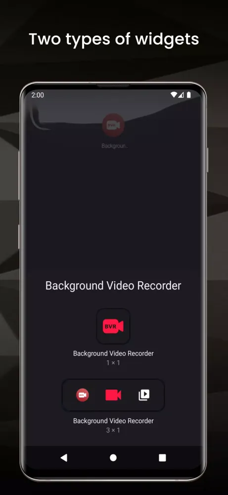 Background Video Recorder Screenshots