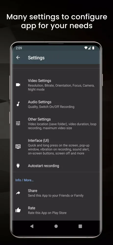 Background Video Recorder Screenshots