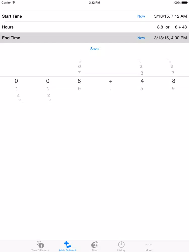Скриншоты Hour Difference Calculator iPad 