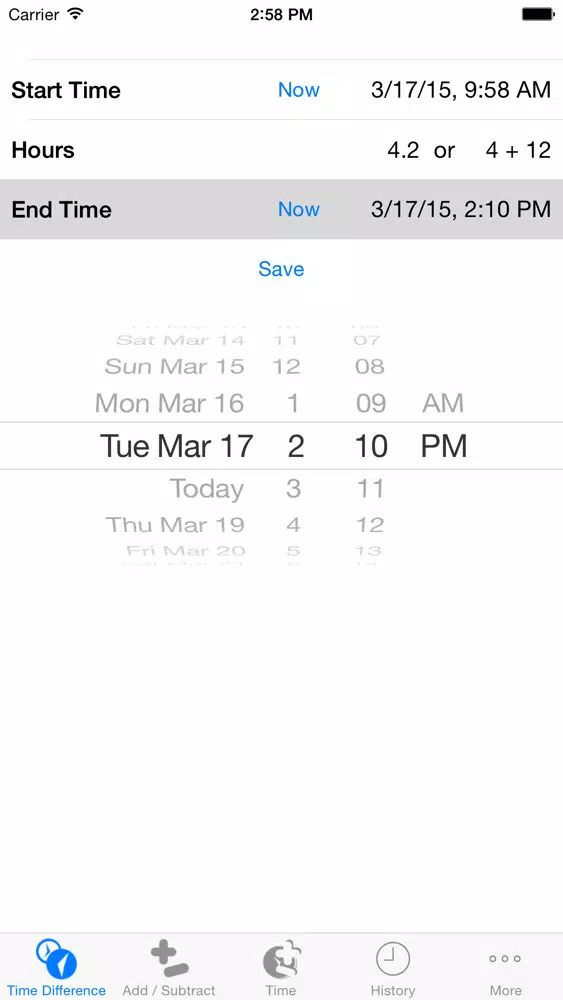 Скриншоты Hour Difference Calculator