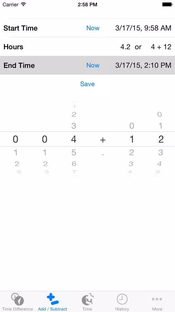 Скриншоты Hour Difference Calculator