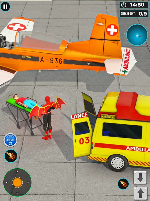 Скриншоты Flying Spider Air Rescue Game iPad 