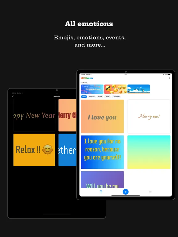 LED Scroller - LED Banner Pro iPad  Screenshots