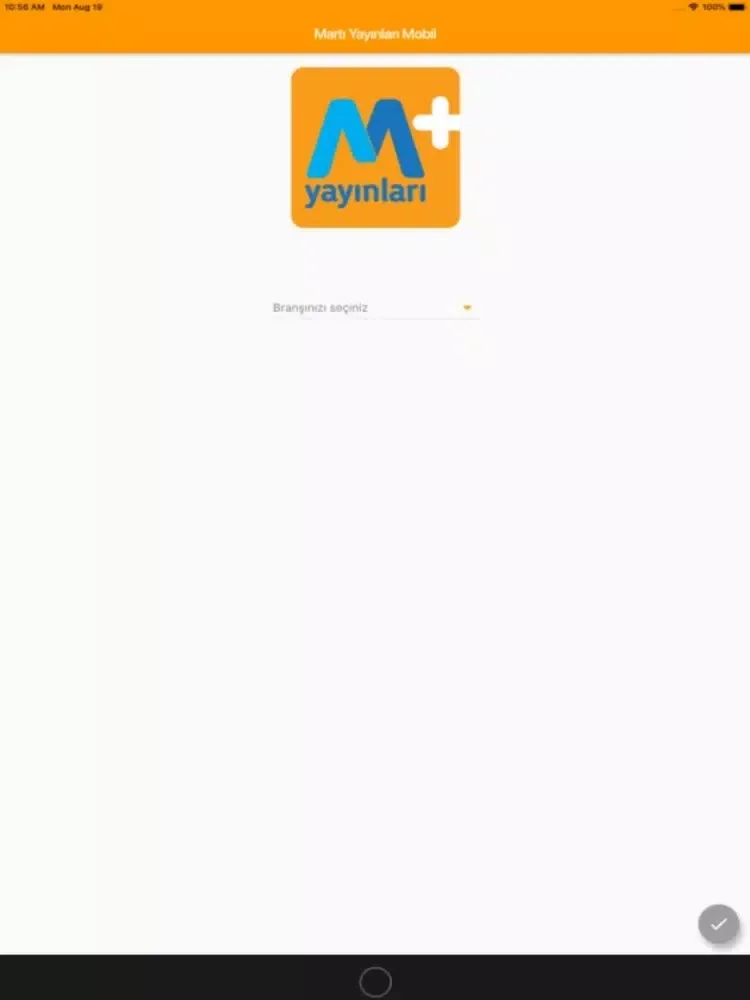 Screenshot di M+ Yayınları Mobil iPad 